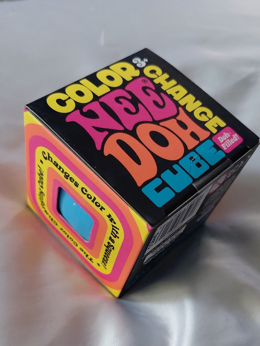 Schylling NeeDoh Color Change Cube Blue